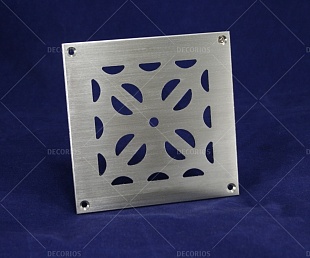 Решетка вентиляционная 100х100 из нержавеющей стали (фото 1)