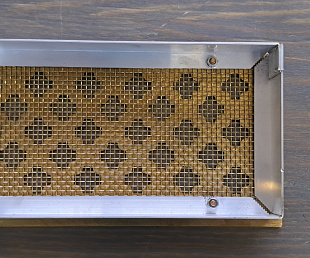 Декоративная вентиляционная решётка из латуни 500х100мм (фото 6)
