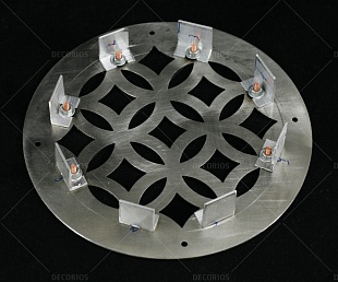 Решетка круглая вентиляционная d100 мм из нержавеющей стали (фото 4)