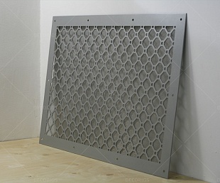 Решётка алюминиевая для дымоудаления 750x500x2мм (фото 2)