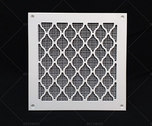 Вентиляционная решётка из алюминия 150х150х2мм (фото 1)
