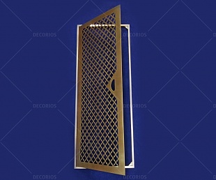 Дверца латунная с орнаментом (фото 2)