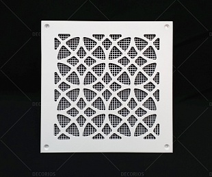 Решётка для вентиляции алюминиевая с окраской 150х150х2мм (фото 1)