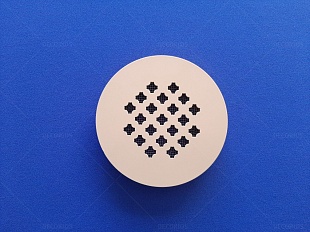 Вентиляционная декоративная решётка, стальная бронза d=160мм (фото 1)
