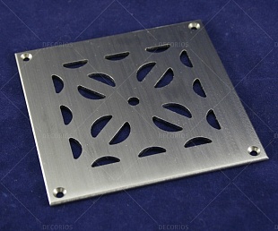 Решетка вентиляционная 100х100 из нержавеющей стали (фото 2)