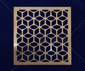 Декоративная решётка из латуни 250×250×2мм