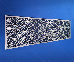 Решетка металлическая, декоративная, с сеткой. 1000×320мм. (фото 2)