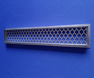 Решётка вентиляционная из нержавеющей стали. 500×100мм (фото 4)