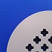 Вентиляционная декоративная решётка, стальная бронза d=160мм