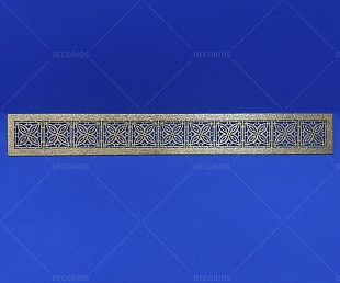 Решётка из алюминия с фактурой "Золото антик" 670х86х2мм (фото 2)
