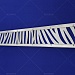 Решетка вентиляционная металлическая алюминиевая 650х120х2мм (миниатюра 2)