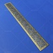Решётка из алюминия с фактурой "Золото антик" 670х86х2мм (миниатюра 3)