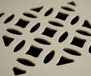 Решётка алюминиевая вентиляционная с окраской 120х120х2мм (фото 3)