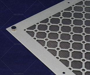 Решётка алюминиевая для дымоудаления 750x500x2мм (фото 4)