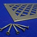 Вентиляционная решётка из алюминия 220х110х2мм (миниатюра 3)