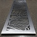 Решётка декоративная, шлифованный алюминий, 2760х340х2мм (миниатюра 2)