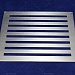 Решетка вентиляционная 200х200 мм из нержавеющей стали (миниатюра 2)