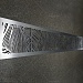 Решётка декоративная, шлифованный алюминий, 2760х340х2мм