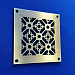 Решётка вентиляционная, латунь, патина 120×120×2мм (миниатюра 1)