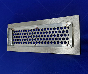 Решетка вентиляционная 100х300 сталь шлифованная (фото 3)